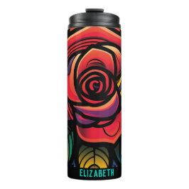 Termo Hermoso Rosa Regalo de cumpleaños Ideas Tumbler té