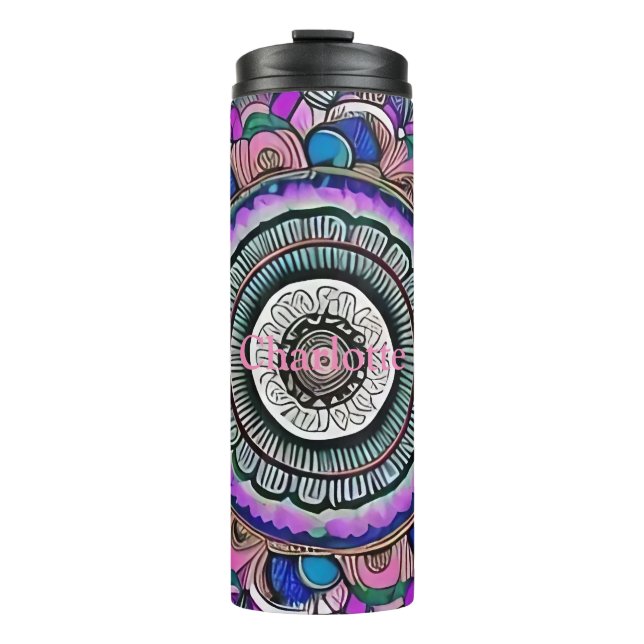 Termo Hermoso Tumbler Termal de Mandala (Anverso)