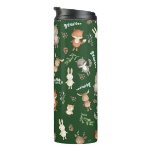 Termo Hermosos animales de bosque amigos niños del bosq