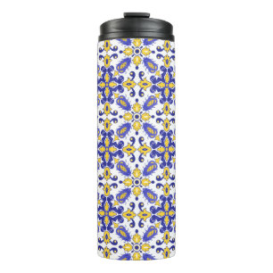 Termo 💙 💛 Hermosos Azulejos azules y amarillos