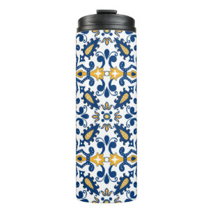 Termo 💙💛 Hermosos Azulejos azules y amarillos,