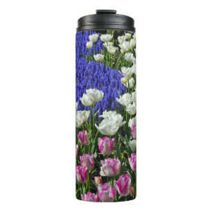 Termo Hermosos tulipanes de primavera