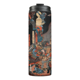 Termo Héroe de Samurai Yorimitsu: Viejo bloque de madera