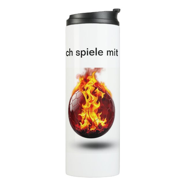 Termo „Herzschlag des Spiels – Fußball ist Leidenschaft“ (Rotado hacia la izquierda)