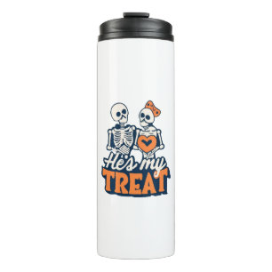 Termo Hes My Treat Skeleton Matching Couple Halloween