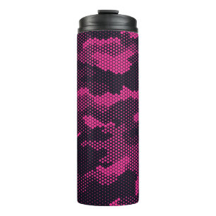 Termo Hexagonal de camuflaje, fondo de textura militar