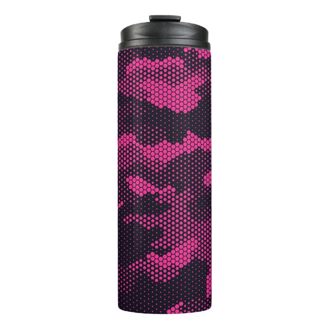 Termo Hexagonal de camuflaje, fondo de textura militar (Anverso)