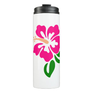 Termo Hibiscus Flower Tropic Bloom Blossom Botanical