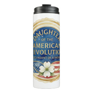 Termo Hija de la Revolución Americana Patriota USA