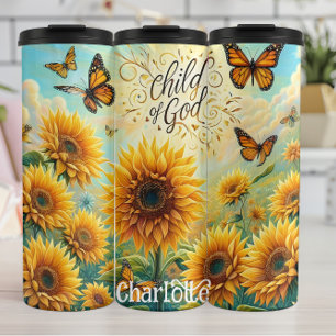Termo Hijo de Dios: Bendición de la mariposa girasol
