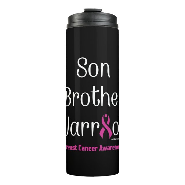 Termo Hijo hermano Guerrero... Cáncer de mama (Anverso)