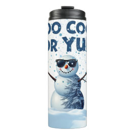 Termo "Hip Snowman Holiday Design - Drinkware