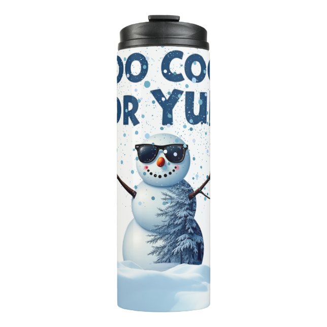 Termo "Hip Snowman Holiday Design - Drinkware (Anverso)