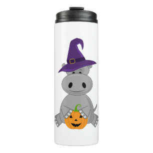 Termo Hippo festivo bruja de Halloween Hippo