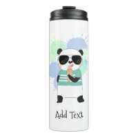 Hipster Panda con Helado