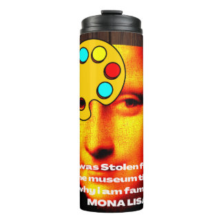 Termo historia de pintura de mona lisa