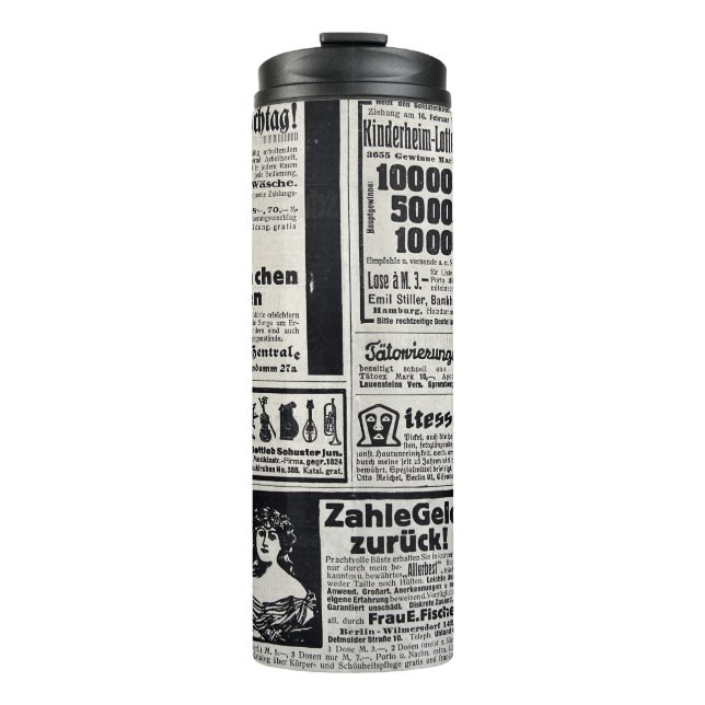 Termo Histórico Kiev: Ilustracion de periódico de 1917 (Anverso)