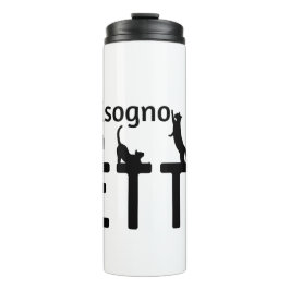 Termo Ho Bisogno Di Un Letto (con gatti neri)