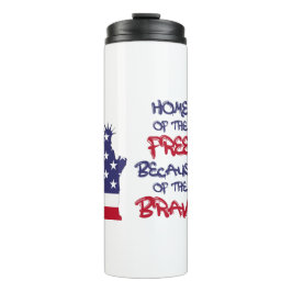 Termo Hogar de los libres por la valiente señal