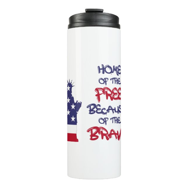 Termo Hogar de los libres por la valiente señal (Anverso)