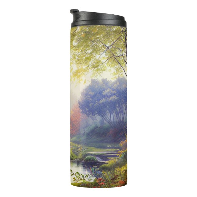 Termo Hogares/arroyos/bosques/pintura (Rotado hacia la derecha)