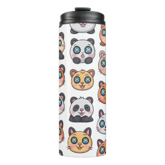 Termo Hoja de Stickers de Animales Adorables Personajes