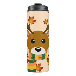 Termo Hojas de arce de ciervo de otoño