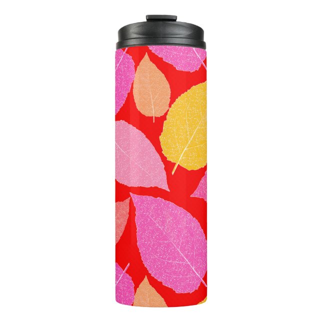 Termo Hojas de otoño. (Anverso)