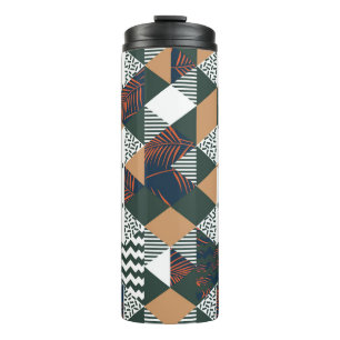 Termo Hojas de palma geométricas, patrón de moda
