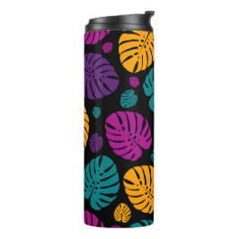 Termo Hojas de palmeras coloridas