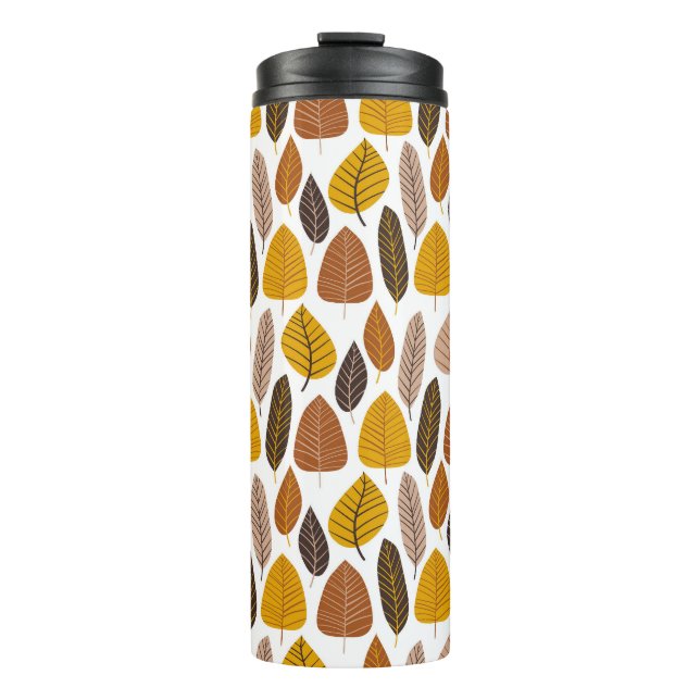 Termo Hojas Naturales: Patrón Neutral Sin Marea. (Anverso)