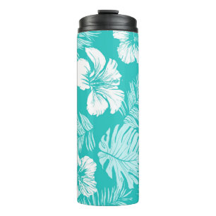 Termo Hojas tropicales: Patrón de planta de época