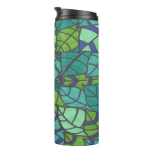 Termo Hojas tropicales verdes