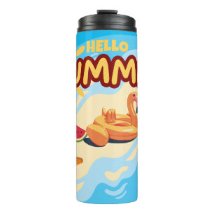 Termo Hola Flamingo Térmico de Verano Tumbler