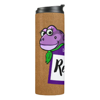 Termo Hola. Mi nombre es Ree Zist Thermal Tumbler