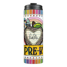 Hola Taza Térmica de Agradecimiento para Maestros