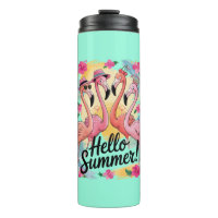 Hola verano lindo flamenco vacaciones de playa tro