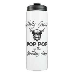 Termo Holly Cow Pop De Nacimiento Boy Highland Cow