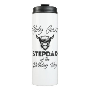 Termo Holly Cow Stepdad Del Niño De Cumpleaños Highland 