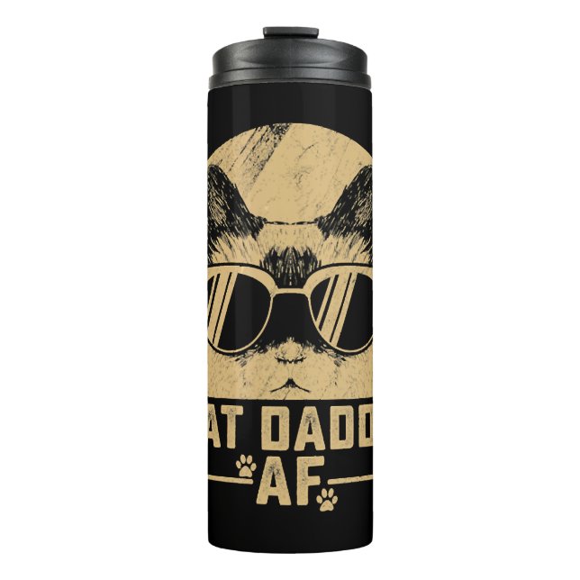 Termo Hombre Papi Gato Famoso Famoso Gato Vintage (Anverso)