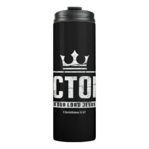 Termo Hombres camisetas cristianas   Victoria En Jesus B
