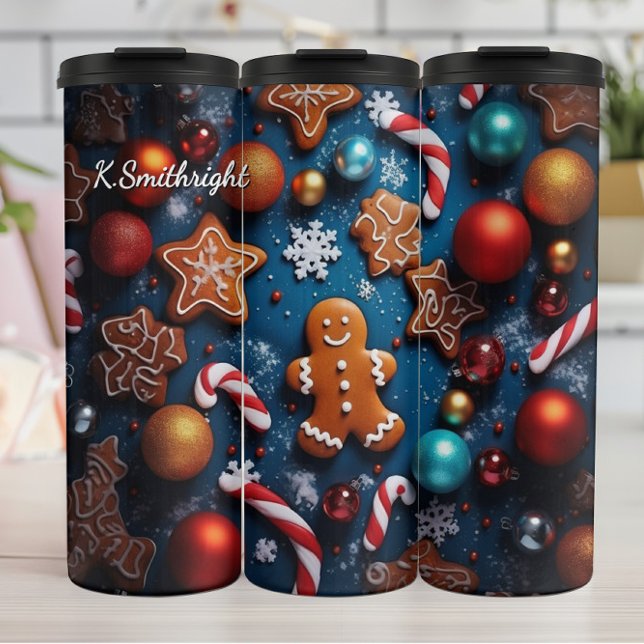 Termo Hombres de jengibre de galletas navideñas (Subido por el creador)