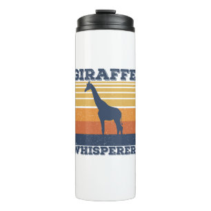 Termo Hombres Giraffe Whisperer Retro Animal Vintage afr