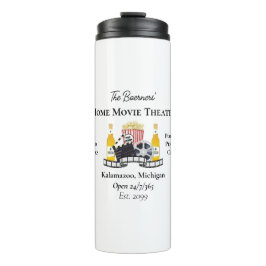 Termo Home Movie Theater Popcorn Clapperboard Film