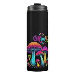 Termo Hongos Psicodélicos Coloridos Divertidos
