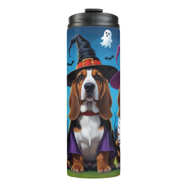 Termo Hound Hound Dogs Pumpkin Halloween Funny (Anverso)