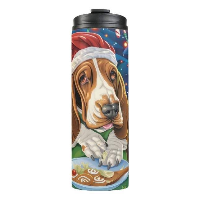Termo Hound Hound Holiday Baking: Navidades festivos (Anverso)