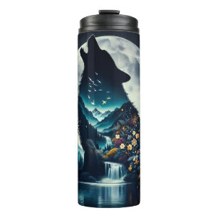 Termo Howling Wolf   Arte Ai Luna Completo
