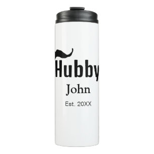 Termo Hubby marido agregar nombre fecha año bigote simpl
