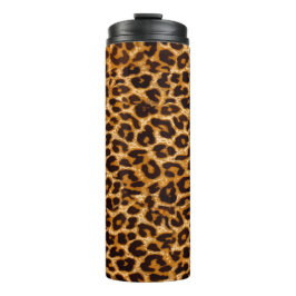 Termo Huella de leopardo, huella de chita, rosa, niña